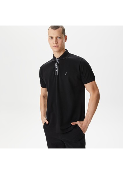 Nautıca Erkek Siyah Classıc Fıt Kısa Kollu Polo K45306T.0Tb