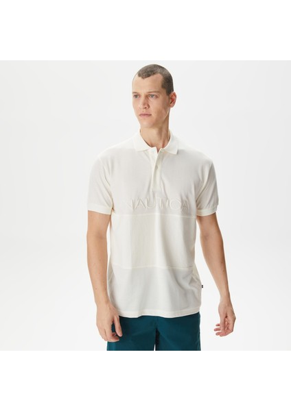 Nautıca Erkek Kırık Beyaz Classıc Fıt Kısa Kollu Polo K45315T.1Ma