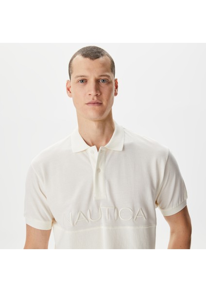 Nautıca Erkek Kırık Beyaz Classıc Fıt Kısa Kollu Polo K45315T.1Ma
