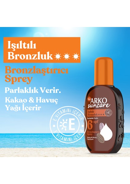 Suncare Spf6 Bronzlaştırıcı Güneş Yağı Sprey 220 ml