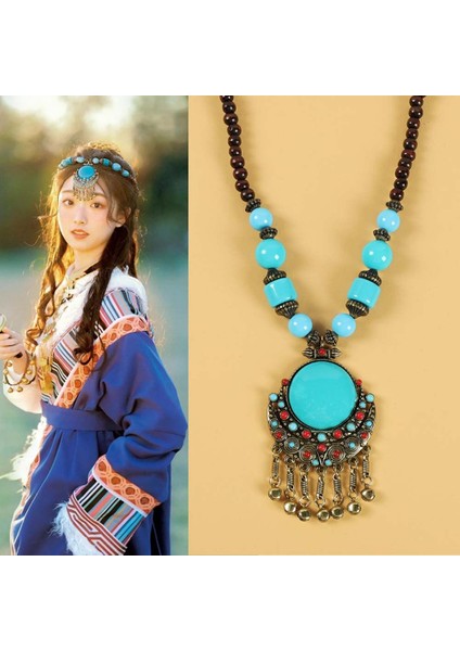 No.9 Boyutu Bohemia Vintage Kırmızı Püskül Alın Tiara Etnik Kafa Zinciri Çingene Uzun Alın Kolye Hairband Kızlar Için Tibet Takı (Yurt Dışından) indirimleri