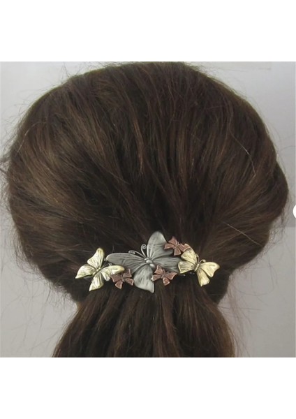 Yusufçuk Kelebek - At - Yusufçu - Fil Bale Fransız Barrette Steampunk Saç Aksesuarı Kavisli Saç Tokası JS9D-3X (Yurt Dışından)