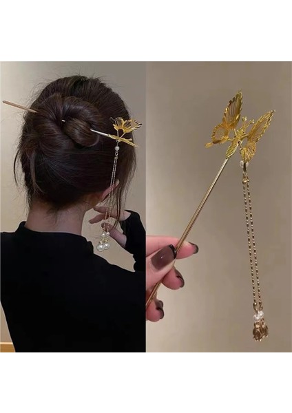 Tokalarım Tarzı No.5 Boyutu Yeni Hanfu Firkete Saç Aksesuarları Antik Stil Yusufçuk Püskül Adım Sallayarak Hareket Kanat Ördek Gagası Klip Kelebek Gelin Takı (Yurt Dışından) fiyatları