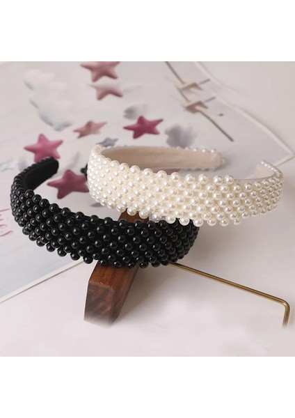 L Boyutu El Yapımı Boncuklu Inci Bantlar Kadınlar Için Tasarımcı Çemberler Yay Gelin Düğün Hairbands Kızlar Lüks Şapkalar Saç Aksesuarları (Yurt Dışından) indirimleri