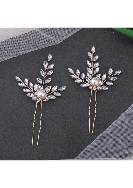 NO.249 Boyutu El Yapımı Altın Gümüş Renk Saç Ets Inciler Kristal Hairbands Kadın Gelin Düğün Saç Aksesuarları Çiçekler Başlığı (Yurt Dışından) modelleri