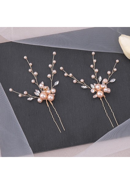 NO.249 Boyutu El Yapımı Altın Gümüş Renk Saç Ets Inciler Kristal Hairbands Kadın Gelin Düğün Saç Aksesuarları Çiçekler Başlığı (Yurt Dışından) indirimleri