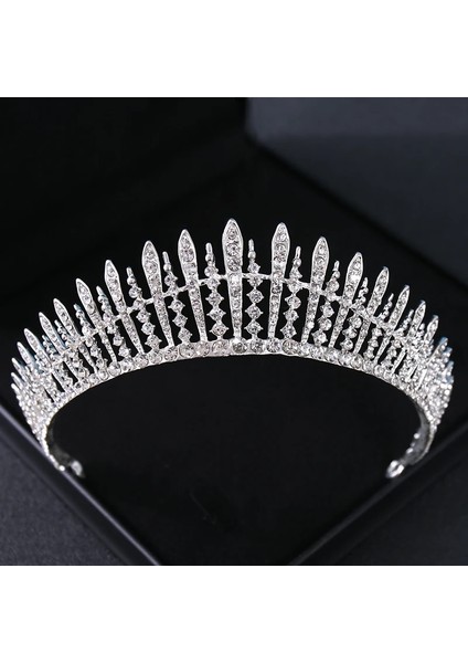 Mavi Barok Kristal Rhinestone Prenses Saç Tacı Diadem Kadınlar Için Gelin Düğün Saç Aksesuarları Takı Kraliçe Parti Kafa Bandı (Yurt Dışından) indirimleri