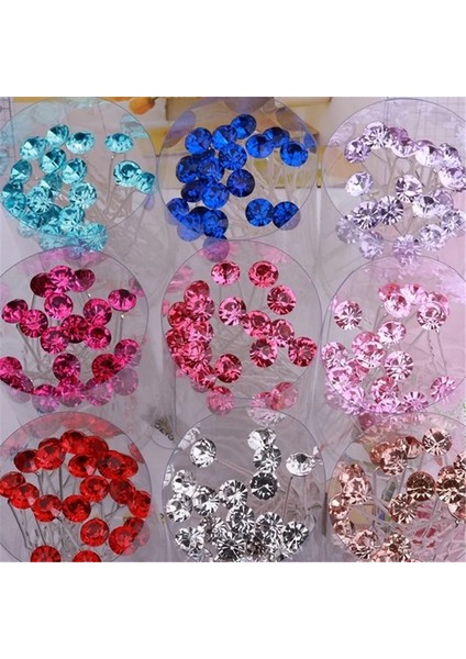 Fuşya Strass Rhinestone Kristal Saç Kadın Kızlar Için Parti Düğün Gelin Gümüş Tokalar Saç Klipleri Saç Aksesuarları (Yurt Dışından) fiyatları