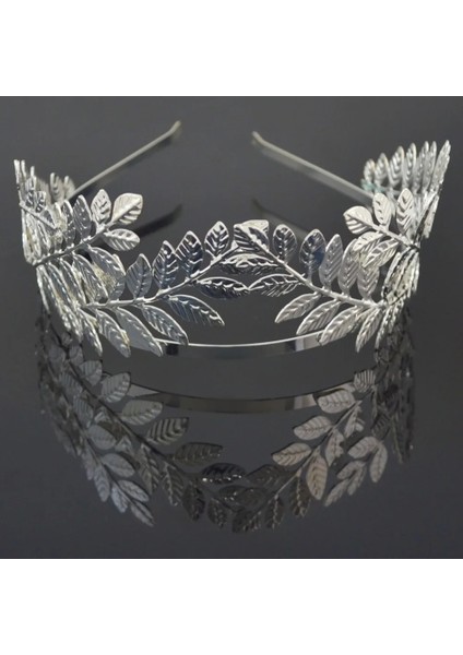 F-0533-S Altın Yunan Metal Yaprak Bantlar Gelin Düğün Saç Aksesuarları Kadınlar Için Lüks Prenses Kraliçe Taçlar Tiaras Headdress Takı (Yurt Dışından)