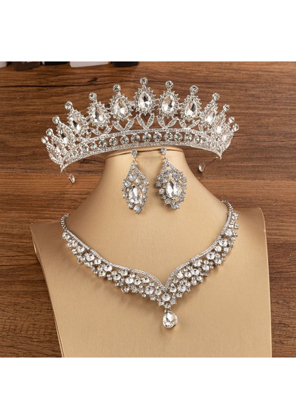Taçlar Tarzı No.13 Boyutu Düğün Taç Saç Takı Gelin Şapkalar Barok Rhinestone Altın Gümüş Renk Tiaras Prenses Aksesuarları Kraliçe'nin Partisi Için (Yurt Dışından) modelleri