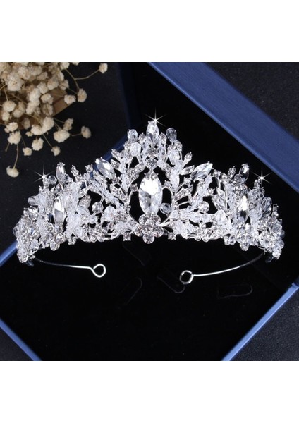 Altın Barok Lüks Kristal Boncuk Gelin Takı Setleri Rhinestone Tiaras Taç Kolye Küpe Seti Düğün Afrika Saç Takı Seti (Yurt Dışından)