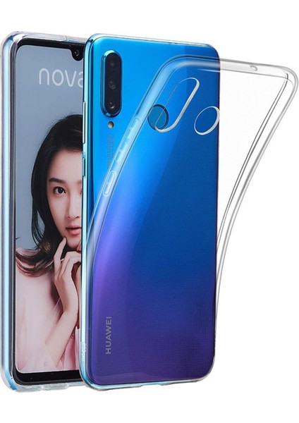 Huawei P30 Lite Uyumlu Rarroz Seri Arka Koruma Kılıf - Şeffaf