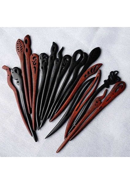 M Boyutu Redblack Sandal Ağacı Saç Sopa Vintage Çubuklarını Tarzı Saç ve Kadınlar Için Clese Ahşap Oyma Saç Çatalları (Yurt Dışından) fiyatları