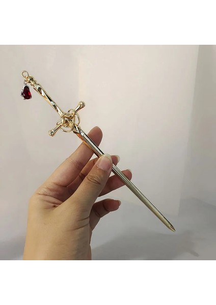 No.12 Boyutu 2022 Yeni Punk Metal Kılıç Hairese Basit Saç Sopa Kadınlar Için Dıy Saç Modeli Tasarım Araçları Aksesuarları Saç Süsü (Yurt Dışından)