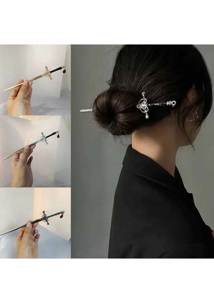 No.12 Boyutu 2022 Yeni Punk Metal Kılıç Hairese Basit Saç Sopa Kadınlar Için Dıy Saç Modeli Tasarım Araçları Aksesuarları Saç Süsü (Yurt Dışından) fiyatları