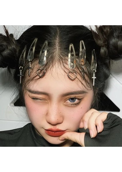 No.3 Boyutu Metal Punk Saç Tokası Kadın Saç Tokası Kolye Y2K Tokalar Şapkalar Paslanmaz Çelik Toka Kızlar Saç Aksesuarları Serin Saç Tokası (Yurt Dışından) fiyatları