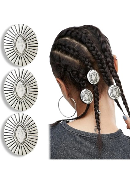Stil4 3x Iskandinav Viking Korsan Delik Sakal Boncuk Dreadlocks Halka Örgü Gelin Saç Elbise cl Cüce Takı Kafa Bandı Aksesuarları (Yurt Dışından) modelleri