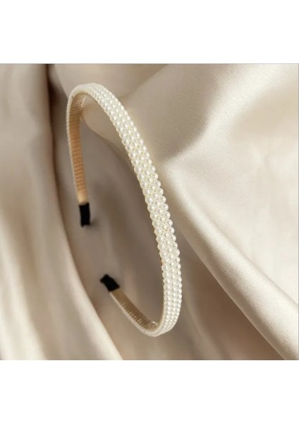 C10-03-63 Yeni Kadın Zarif Tam Inciler Basit Hairbands Tatlı Kafa Bandı Saç Çemberler Tutucu Süs Kafa Bandı Bayan Moda Saç Aksesuarları (Yurt Dışından)