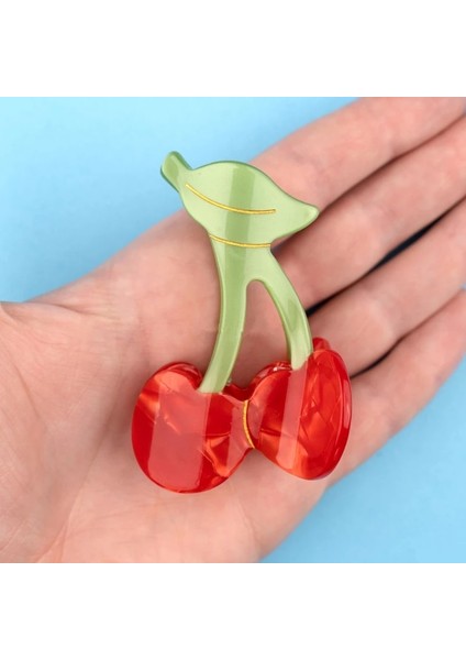 A6.5cmx3.8cm Hangzummer Sebze Meyve At Kuyruğu Saç Tokası Asetat Renkli Sevimli Aksesuarları Kadın Kızlar Için Seyahat Şapkalar (Yurt Dışından) indirimleri