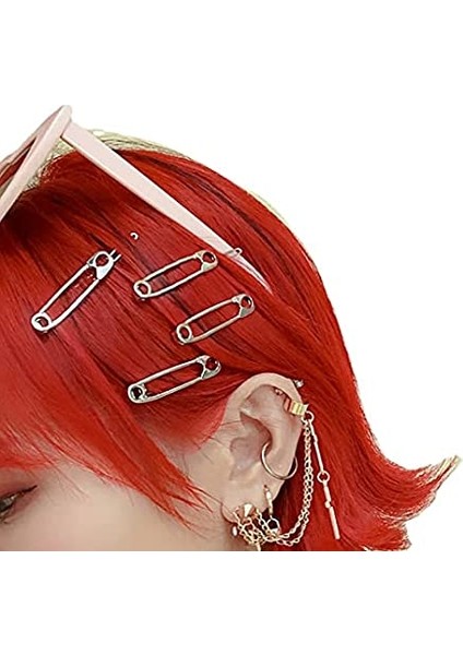 No.9 Boyutu Metal Punk Saç Tokası Kadın Saç Tokası Kolye Y2K Tokalar Şapkalar Paslanmaz Çelik Toka Kızlar Saç Aksesuarları Serin Saç Tokası (Yurt Dışından) modelleri