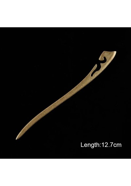 No.17 Boyutu Vintage Bronz Oymak Oyma Firkete Metalik Saç Tokası Saç Tokası Kavisli Çatal Firkete Saç Aksesuarları Moda Şekillendirici Aracı (Yurt Dışından) fiyatları