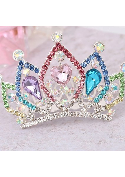 No.14 Boyutu Kızlar Çocuklar Saç Takı Aksesuarları Mini Sevimli Çiçek Kristal Rhinestone Prenses Taç Saç Tarak Doğum Günü Partisi Tiaras (Yurt Dışından) modelleri