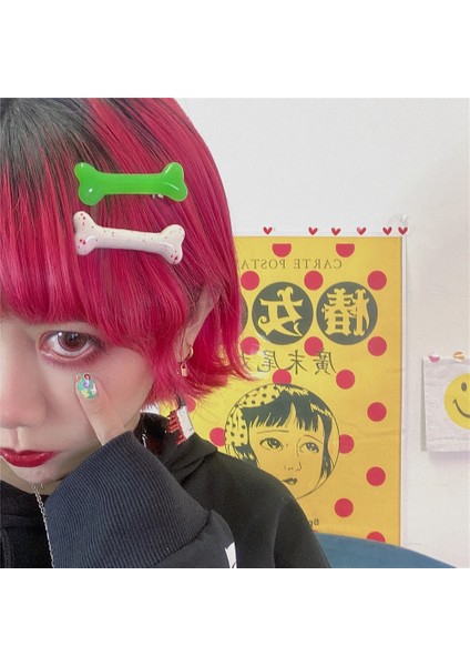 No.3 Boyutu Punk Kafatası Kemik Firkete Harajuku Moda Charm Komik Sevimli Renkli Hip-Hop Serin Geometrik Saç Aksesuarları Kadınlar Için Hediyeler Yeni (Yurt Dışından) fiyatları