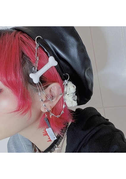 No.3 Boyutu Punk Kafatası Kemik Firkete Harajuku Moda Charm Komik Sevimli Renkli Hip-Hop Serin Geometrik Saç Aksesuarları Kadınlar Için Hediyeler Yeni (Yurt Dışından) modelleri