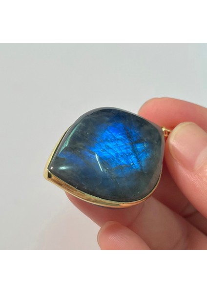 Turuncu Tarzı 42X21X8MM Altın Renk Kolye Kolye Doğal Taş Düzensiz Şekil Boncuk Kırmızı Turuncu Sarı Labradorit Kolye Kadın Erkek Takı Için 1 Adet (Yurt Dışından) indirimleri