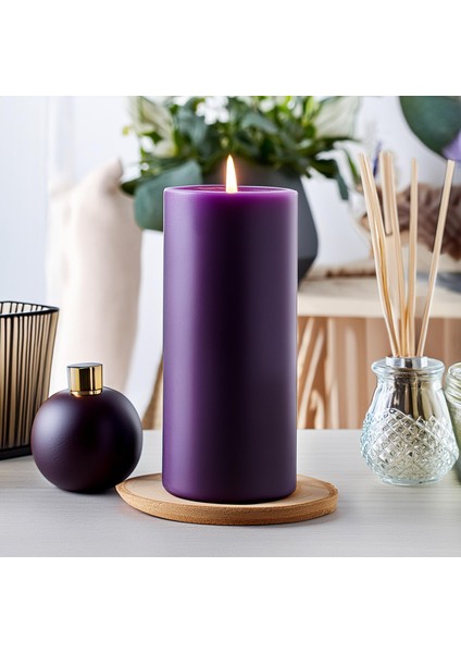 Bozkurt Silindir Mum 10 x 30 cm Boy Dev Büyük Mum modelleri