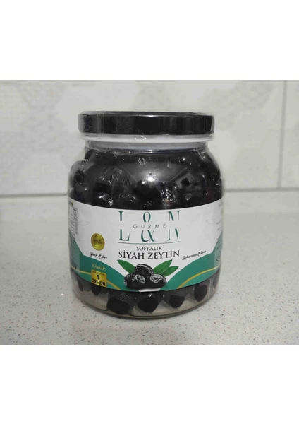 Ln Gurme Doğal Salamura Siyah Zeytin Klasik Boy 1 kg