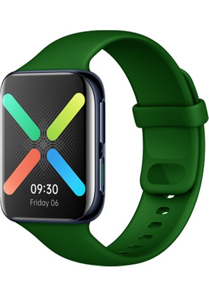 Oppo Watch 46 mm Uyumlu Silikon Kordon