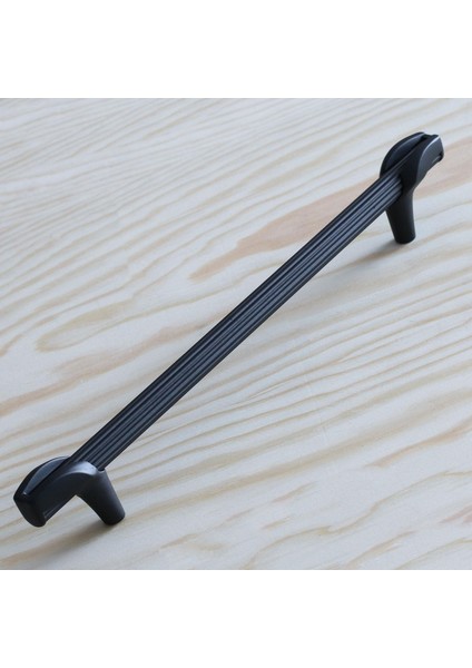Duru 224 mm Siyah Metal Kulp Çekmece Mobilya Mutfak Dolabı Dolap Kulpları Kapak Kulbu Kulpu