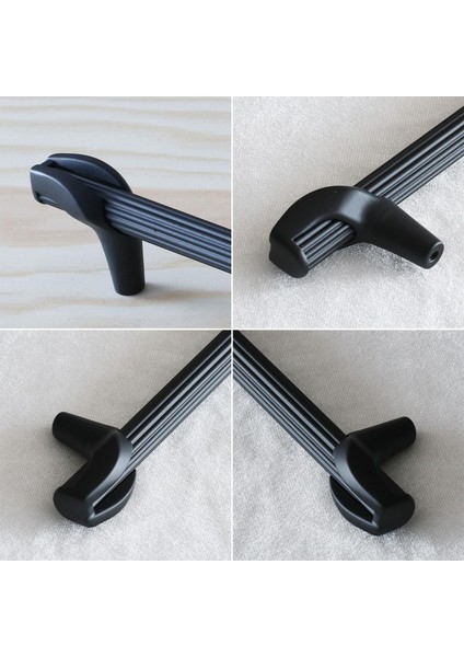 Duru 224 mm Siyah Metal Kulp Çekmece Mobilya Mutfak Dolabı Dolap Kulpları Kapak Kulbu Kulpu