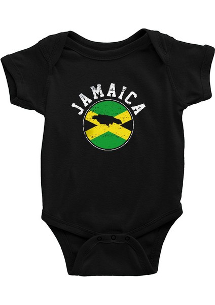 Jamaika Siyah Unisex Bebek Body - Zıbın