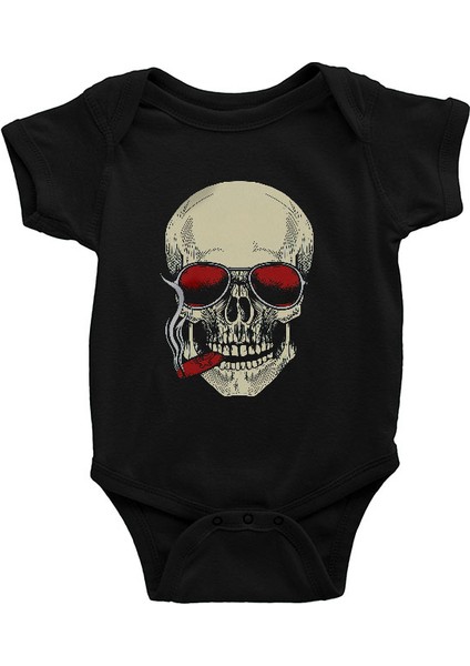 Karizma Kuru Kafa Siyah Unisex Bebek Body - Zıbın