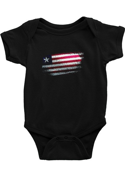 Liberya - Liberia Siyah Unisex Bebek Body - Zıbın
