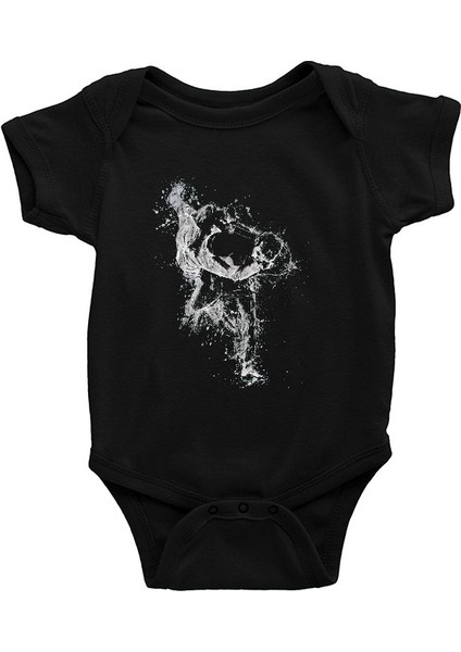 Judo Siyah Unisex Bebek Body - Zıbın