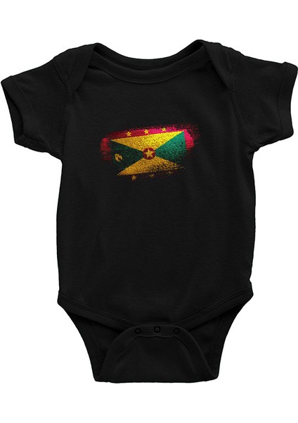 Grenada Siyah Unisex Bebek Body - Zıbın