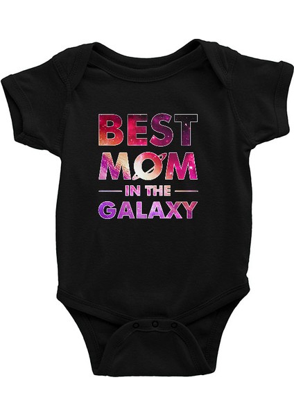 Anneler Günü Siyah Unisex Bebek Body - Zıbın