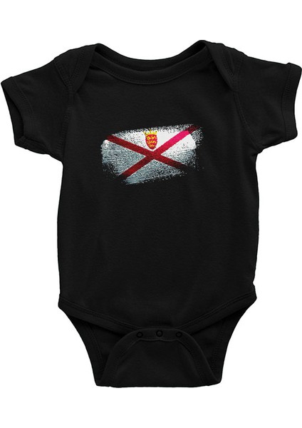Jersey Siyah Unisex Bebek Body - Zıbın