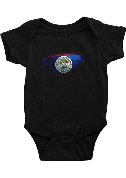 Belize Siyah Unisex Bebek Body - Zıbın