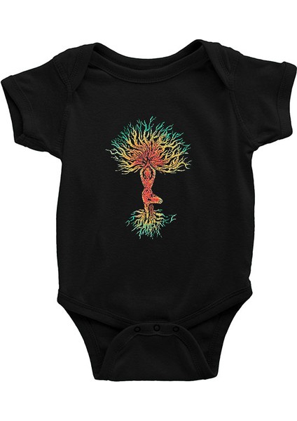Yoga Siyah Unisex Bebek Body - Zıbın
