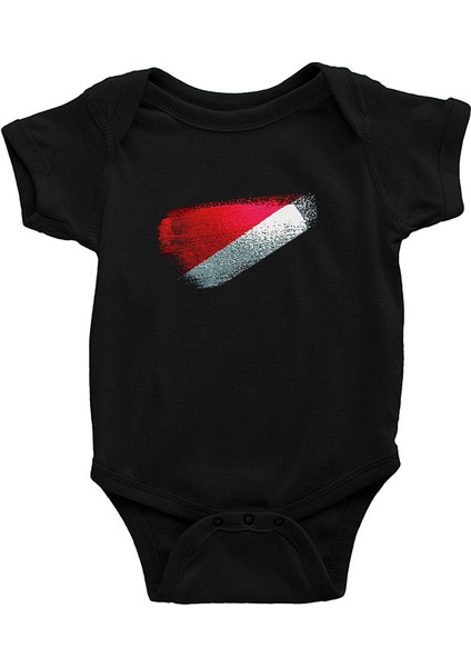 Sealand Prensliği - Principality Sealand Siyah Unisex Bebek Body - Zıbın