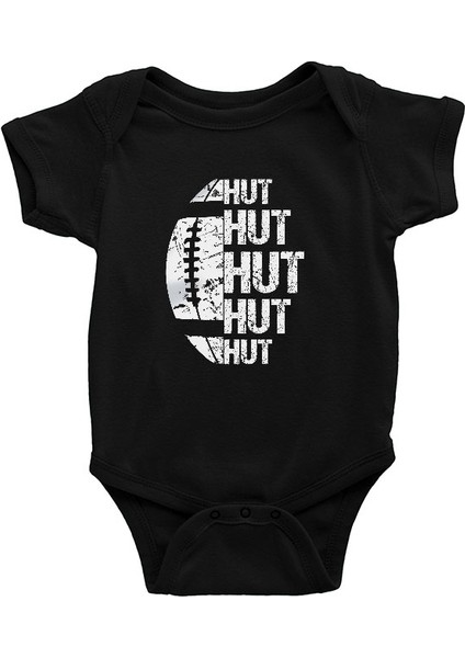 Amerikan Futbolu Topu - American Football Siyah Unisex Bebek Body - Zıbın
