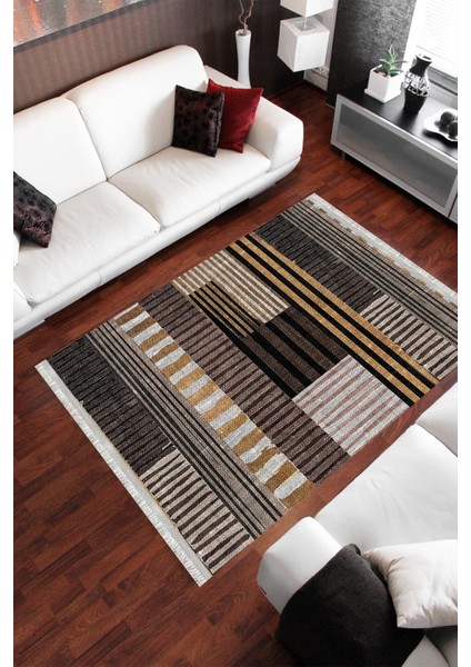 Homier Collection Homier Westa Kalitesi Yıkanabilir Kaymaz Taban Kilim ve Yolluk H-PW-8025A