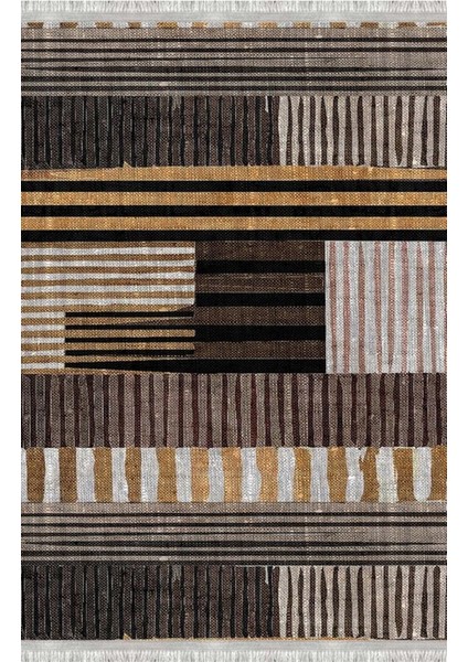 Homier Collection Homier Westa Kalitesi Yıkanabilir Kaymaz Taban Kilim ve Yolluk H-PW-8025A