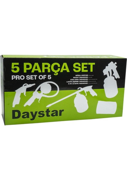 1533450102 Havalı Alet ve Aksesuar Seti 5 Parça