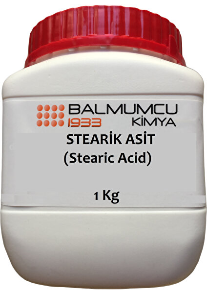 Balmumcu Kimya Teknik Kalite Stearik Asit Stearic Acid 1kg