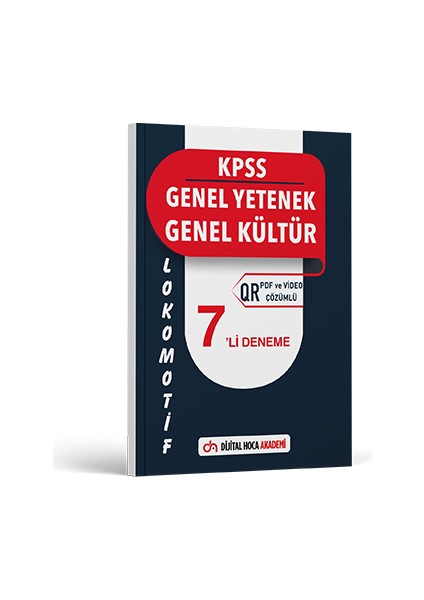 2024 Genel Yetenek - Genel Kültür Qr Çözümlü 7 Deneme (Ciltli)